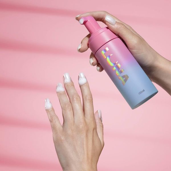 Очищающая мицеллярная пенка LunaMoon "Coconut foam" с ароматом кокоса с эфектом увлажнения для маникюра, 150мл 007018 фото