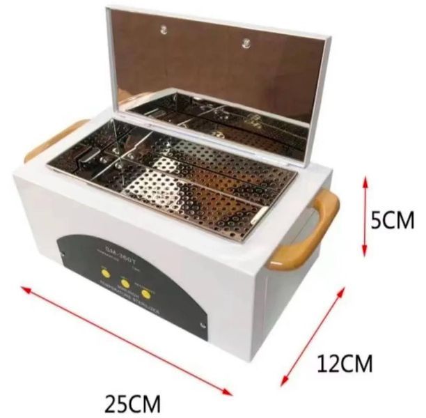 Сухожарова шафа біла SM-360T на 300W для дезінфекції та стерилізації манікюрних і косметологічних інструментів 000883 фото