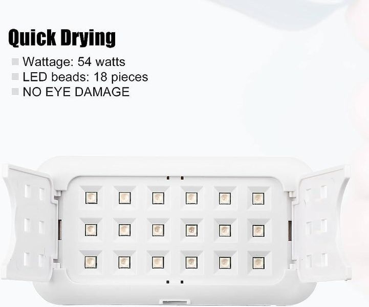 Лампа Diamond mini 2 54W (серебристая) для гель-лака и маникюра на USB 000182 фото