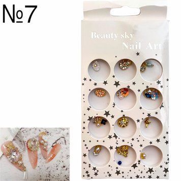 Набір декору №7 Sky Nail Art (12шт/уп) для дизайну нігтів 003646 фото