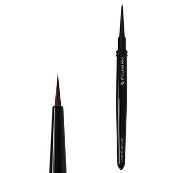 Тонкий пензлик Staleks Liner Brush 02 (5мм х 1мм) для малювання та френча з ковпачком NBE-02 007116 фото