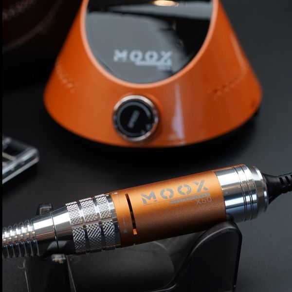 Фрезер Мокс X805 на 80W - 55000 об/хв (помаранчевий/orange) для зняття матеріалу та обробки кутикули 000602 фото