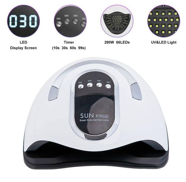 Лампа Sun X10 Max UV/LED 150W для гель-лака и маникюра 000233 фото