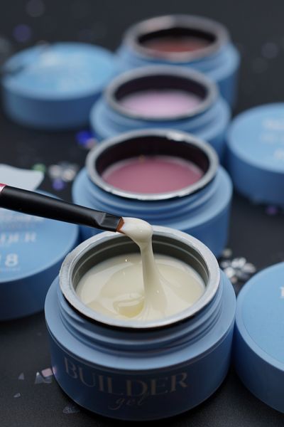 Моделюючий гель Builder Gel Дизайнер (Royal milk R3, 30 мл) для нарощування та укріплення нігтів 008428 фото