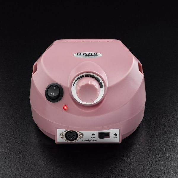 Фрезер Мокс X500 на 65W - 45000 об/хв (рожевий/pink) для манікюру та педикюру 000554 фото