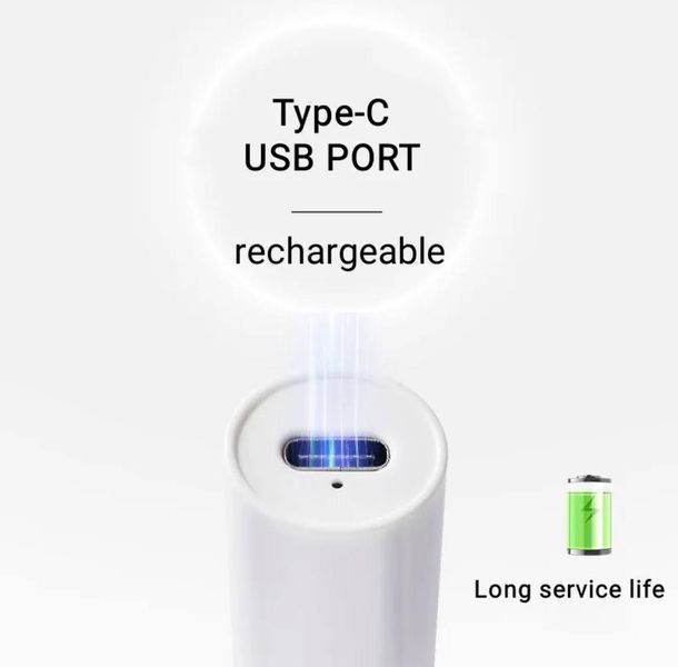 Лампа-ліхтарик Mini 803 3W (біла) для декору та гелевих типс з USB та акумулятором 006639 фото
