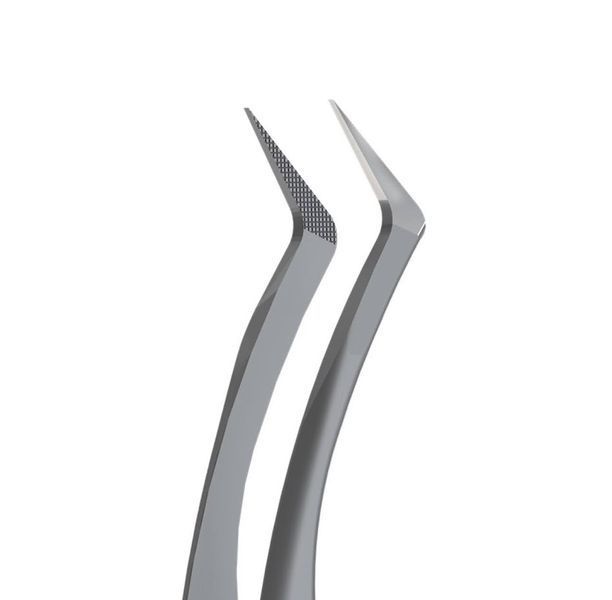 Staleks Pro Expert 45/2 - пинцет (L-образный, 40&deg;) для ресниц из нержавеющей стали 002869 фото