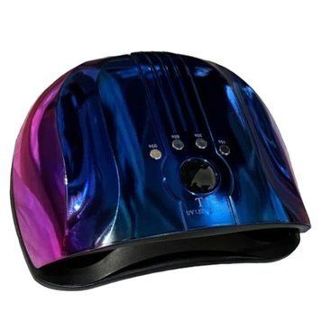 Лампа на две руки T15 Chrom UV/LED 160W (синяя с розовым) с датчиком движения для гель-лака и маникюра 000290 фото
