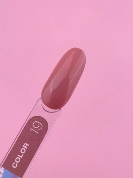Цветной гель-лак LunaMoon №19 "Нюдово-розовый" 8 мл - для маникюра и педикюра 008987 фото