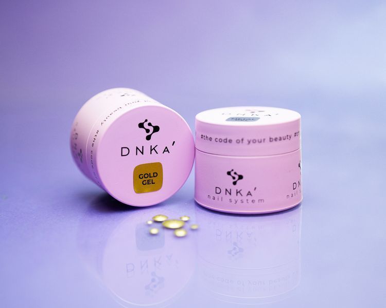 Гель-фарба DNKa' Gold Gel (золото) на 5 мл для покриття та дизайну нігтів 002285 фото