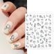 Наліпки для нігтів - 3D стікери №1119 JOYFUL NAIL "Абстракція" для дизайну нігтів на клейкій основі 004141 фото 2