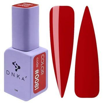 Кольоровий гель-лак DNKa' Gel Polish #0081 на 7 мл &mdash; для манікюру та педикюру 005773 фото