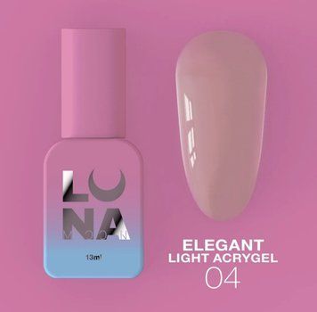 Жидкий гель LUNAMoon Light Acrygel №4 13 мл для укрепления и донаращивания ногтей 000029 фото