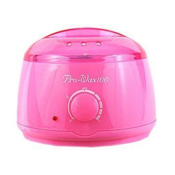 Баночный воскоплав Pro-Wax 100 100W 400 мл (розовый) для воска, депиляции с терморегулятором 000912 фото
