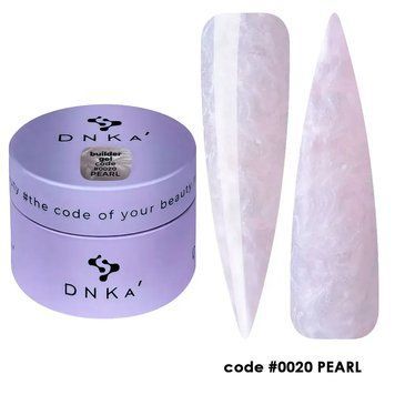 Моделирующий гель DNKa' Builder Gel #0020 Pearl на 30 мл для укрепления ногтей 002216 фото