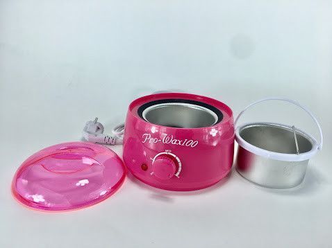 Баночний воскоплав Pro-Wax 100 100W 400 мл (рожевий) для воску, депіляції з терморегулятором 000912 фото