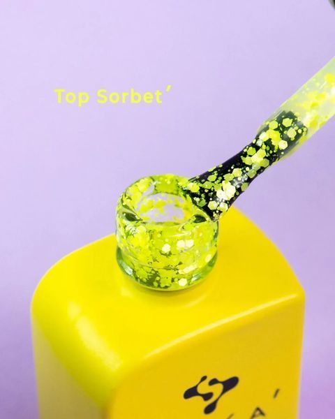 Топовое покрытие DNKa' Sorbet Top с шестигранниками на 12 мл, без липкого слоя 002112 фото