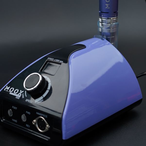 Фрезер Мокс X300 на 70W - 50000 об/хв (фіолетовий/purple) для зняття матеріалу та обробки кутикули 000538 фото