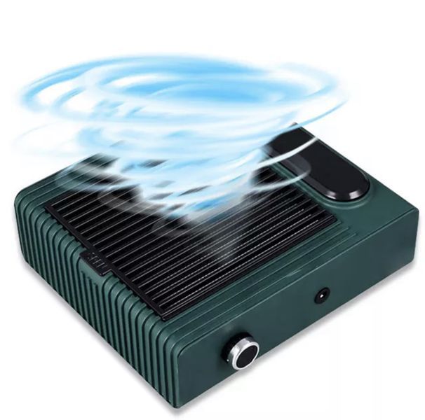 Настольная вытяжка зеленая BQ 858-1 (80W) с НЕРА-фильтром для маникюра и педикюра 000720 фото