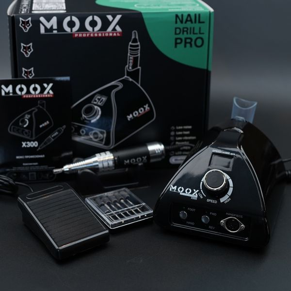 Фрезер Мокс X300 на 70W &ndash; 50000 об/мин (черный/black) для снятия материала и обработки кутикулы 000539 фото