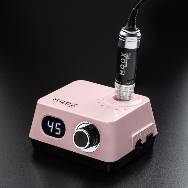 Фрезер Мокс X503 на 70W - 45000 об/хв (рожевий/pink) для зняття матеріалу та обробки кутикули 000561 фото
