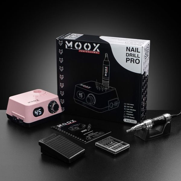 Фрезер Мокс X503 на 70W - 45000 об/хв (рожевий/pink) для зняття матеріалу та обробки кутикули 000561 фото