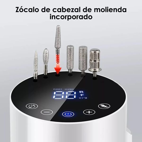 Фрезер BQ-213 на 65W - 35000 об/хв (білий) для зняття матеріалу та обробки кутикули 000468 фото