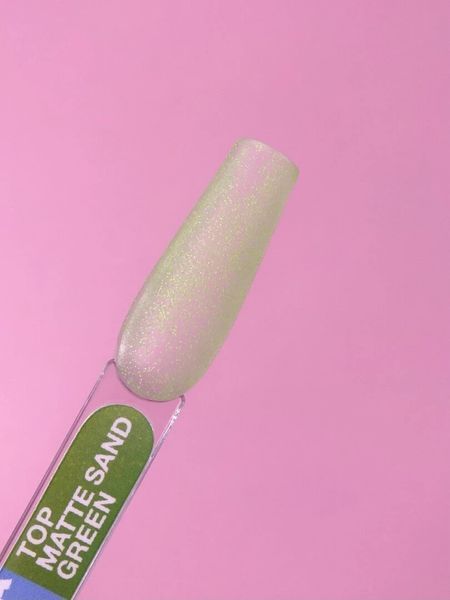 Матове топове покриття LunaMoon Top Matte Sand Green без липкого шару для гель-лаку 13 мл 005117 фото
