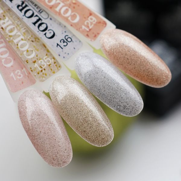 Кольорова камуфлююча база для нігтів Дизайнер "Sparkles Beauty" Color Base №131, 9 мл 006370 фото