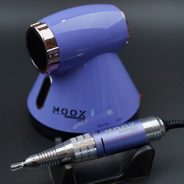 Фрезер Мокс X804 на 80W &ndash; 55000 об/мин (фиолетовый/purple) для снятия материала и обработки кутикулы 000593 фото