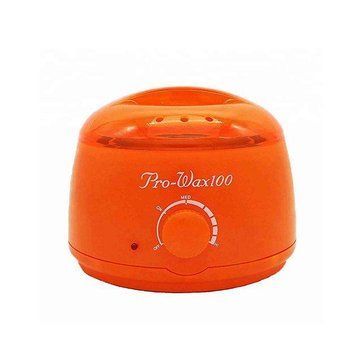 Баночный воскоплав Pro-Wax 100 100W 400 мл (оранжевый) для воска, депиляции с терморегулятором 000916 фото