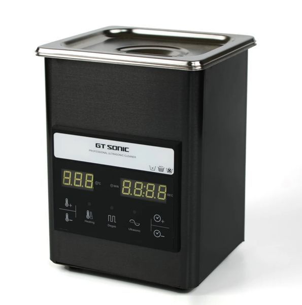 Ультразвуковая черная ванна-мойка GT Sonic-S2 на 50W - 2000 мл для стерилизации маникюрных и косметологических инструментов 000856 фото
