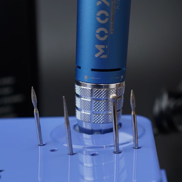 Фрезер Мокс X503 на 70W - 45000 об/хв (синій/sky blue) для зняття матеріалу та обробки кутикули 000563 фото