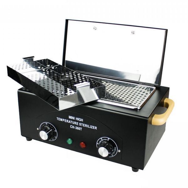 Сухожаровый шкаф черный CH-360T на 300W для стерилизации маникюрных и косметологических инструментов 000791 фото