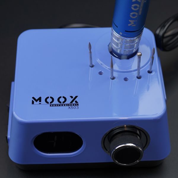 Фрезер Мокс X503 на 70W - 45000 об/хв (синій/sky blue) для зняття матеріалу та обробки кутикули 000563 фото