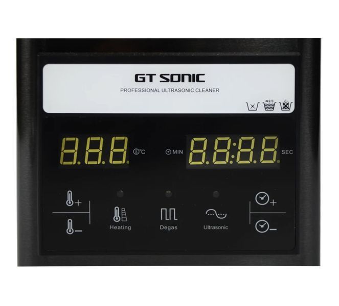 Ультразвуковая черная ванна-мойка GT Sonic-S2 на 50W - 2000 мл для стерилизации маникюрных и косметологических инструментов 000856 фото