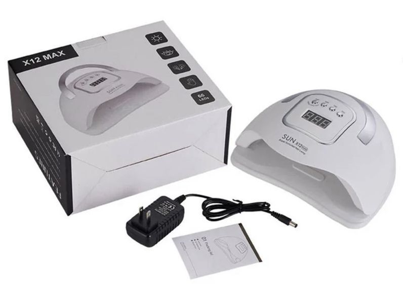 Лампа Sun X12 MAX UV/LED 280W (біла) для гель-лаку і манікюру 000206 фото