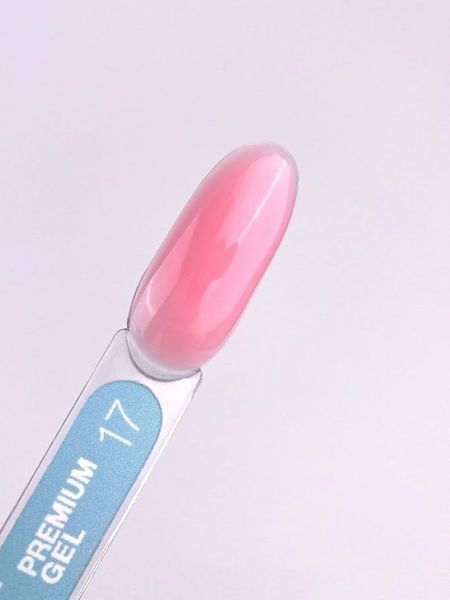 Гель LUNAMoon Premium Gel №17 на 50 мл для зміцнення, вирівнювання та нарощування нігтів 008640 фото