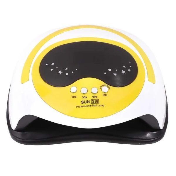 Лампа Sun S16 UV/LED 168W (желтая) для сушки ногтей, гель-лака 000195 фото