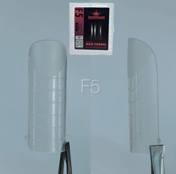 Верхние формы F5 Square long 120 шт/уп Дизайнер - для наращивания ногтей 008554 фото