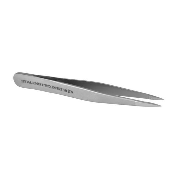 Staleks Expert 10 Type 5 - пінцет для брів (вузький, точковий) з нержавіючої сталі 002841 фото