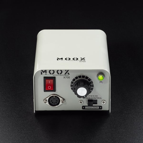 Фрезер Мокс X700 на 80W - 55000 об/хв (сірий) для зняття матеріалу та обробки кутикули 000567 фото