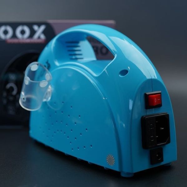 Фрезер Мокс X806 на 80W &ndash; 55000 об/мин (бирюзовый/light blue) для снятия материала и обработки кутикулы 000608 фото