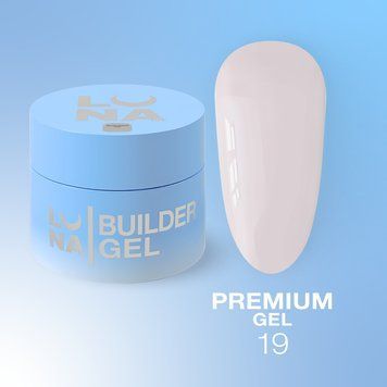 Гель LUNAMoon Premium Gel La Ballerina №19 на 50 мл для укрепления, выравнивания и наращивания ногтей 009044 фото