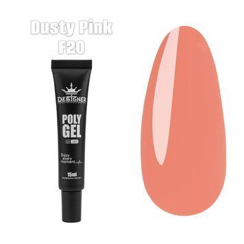 Полигель Дизайнер Dusty pink 15 мл для наращивания и укрепления ногтей F20 008296 фото