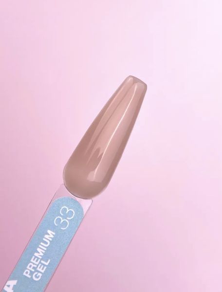 Гель LUNAMoon Premium Gel №33 - на 15 мл для зміцнення, вирівнювання та нарощування нігтів 006779 фото