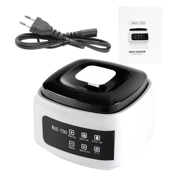 Баночний воскоплав Pro Wax 700 120W 450 мл (білий) для розігріву воску та депіляції 000967 фото