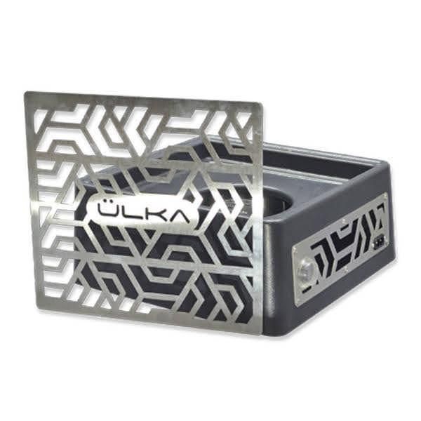 Настільна витяжка чорна Ulka Premium X2F (52W) для манікюру та педикюру, з НЕРА-фільтром та регулятором - A 000741 фото