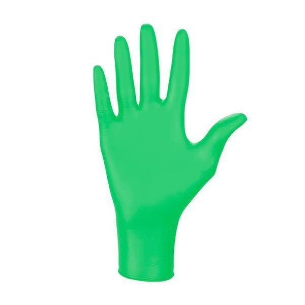 Рукавички нітрилові текстуровані зелені M-size Medicom SafeTouch Advanced Green, 100шт/уп, 1104-TG-C 007324 фото