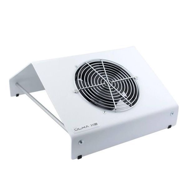 Настільна витяжка біла Ulka Basic X2 (40W) для манікюру та педикюру з регулятором потужності +мішок 000734 фото